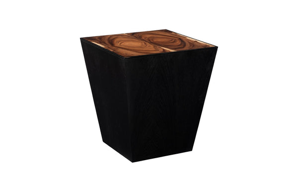 Phillips Collection Trapezoid Side Table - Handcrafted Solid Chamcha Wood Accent with Rustic Charm for Any Space TH61369