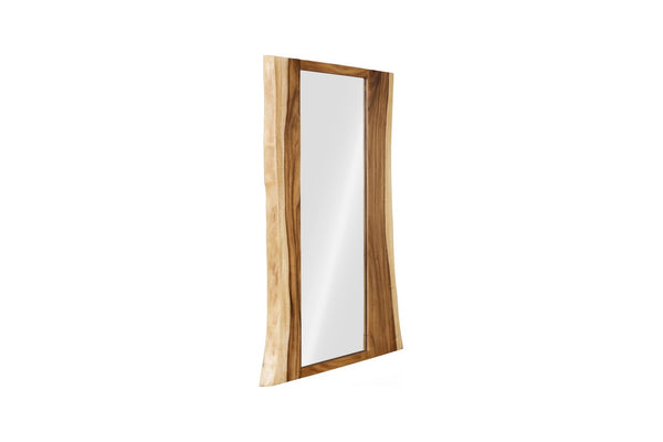 Phillips Collection Split Slab Mirror - Artisan Chamcha Wood Design with Unique Sap Lines for Stunning Wall Décor TH61374