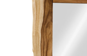 Phillips Collection Split Slab Mirror - Artisan Chamcha Wood Design with Unique Sap Lines for Stunning Wall Décor TH61374