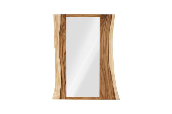Phillips Collection Split Slab Mirror - Artisan Chamcha Wood Design with Unique Sap Lines for Stunning Wall Décor TH61374