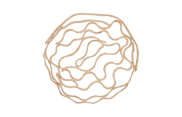 Phillips Collection Vine Wall Flower - Modern Organic Decorative Art For Stylish Home Décor And Gallery Walls Brown Wood Th63686