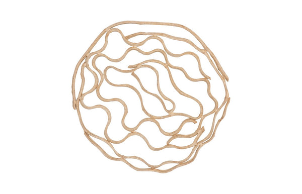 Phillips Collection Vine Wall Flower - Modern Organic Decorative Art For Stylish Home Décor And Gallery Walls Brown Wood Th63686