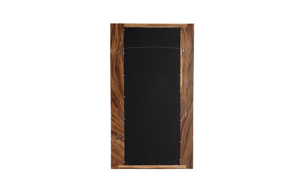 Phillips Collection River Mirror, Elegant Chamcha Wood Design - Sustainable Art Piece with Unique Wavy Grain & Style TH65508