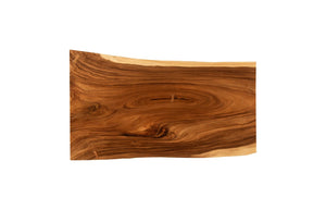 Phillips Collection Waterfall Desk: Modern Organic Design with Reclaimed Wood and Sculptural Support for Your Workspace Natural, Satin Black Overlap Leg TH65574