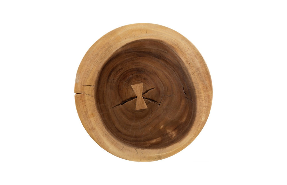 Phillips Collection Hourglass Reclaimed Chamcha Wood Side Table - Sculptural Modern-Organic Accent for Any Space TH66192