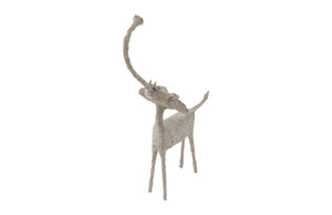 Phillips Collection Elephant, Handcrafted Art Piece Offering Stability and Good Fortune for Home or Office Decor Sculpted Animal, Trunk Up, Paper Mache TH68509