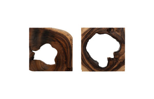 Phillips Collection Freeform Wall Tile - Unique Chamcha Wood Art Piece, Perfect For Modern Organic Décor Solutions Brown Wood ,Chamcha Wood Th68903