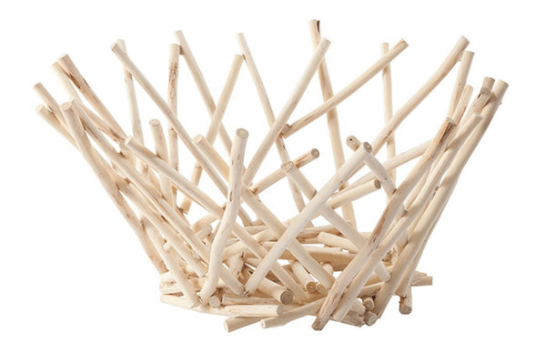 Phillips Collection Stick Bowl - Eco-friendly Artisan Design With Modern Organic Aesthetic For Stylish Home Decor Brown Wood Th69097