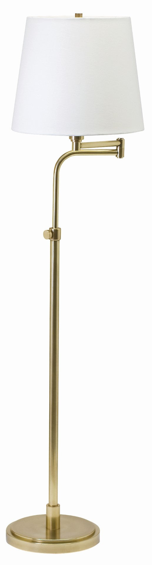 House Of Troy Townhouse Adjustable Swing Arm Floor Lamps: Stylish Lighting For Modern Living Spaces And Decor Raw Brass Metal Th700-rb