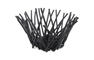 Phillips Collection Stick Bowl - Eco-friendly Artisan Design With Modern Organic Aesthetic For Stylish Home Decor Black Wood Th72026