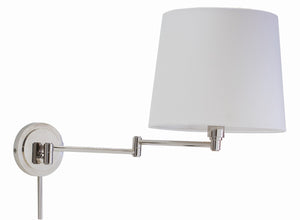 House Of Troy Townhouse Wall Swing Lamp – Elegant Design With 26-inch Extension For Stylish Home Lighting Solutions Polished Nickel Metal Th725-pn