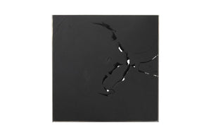 Phillips Collection Burnt Chamcha Wood Cube Side Table with Polished Steel Base for Modern Loft Living TH74112