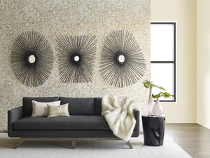 Phillips Collection Spoke Sunburst Wall Mirror Charred Solid Wood Radiating Sculptural Modern Organic Decor Square TH75401