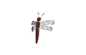 Phillips Collection Wire Wing Dragonfly Carved Wood Wall Sculpture Artisan Bohemian Nature Accent TH76843