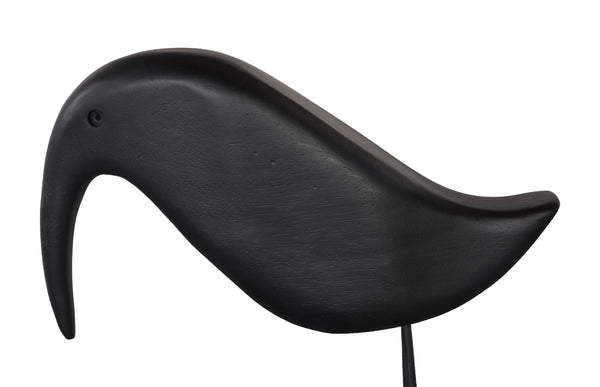 Phillips Collection Black Bird Sculpture – Modern Minimalist Wood Accent with Unique Grain for Whimsical Home Decor TH77251