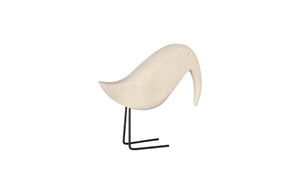 Phillips Collection Bleached Wooden Bird Sculpture - Whimsical Home Accent with Natural Texture for Modern Decor TH77252