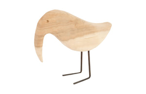 Phillips Collection Bleached Bird Sculpture - Playful Home Accent With Unique Woodgrain Texture For Stylish Displays Brown Wood Th77252
