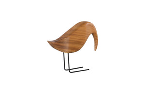 Phillips Collection Natural Bird Sculpture - Rustic Wood Accent with Wire Legs for Modern Home Decor - 11" Tall TH77264