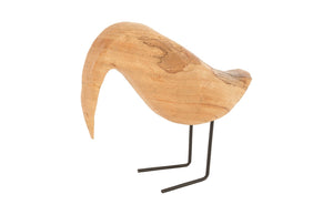 Phillips Collection Natural Bird Sculpture – Playful Decorative Accent For Home, Unique Woodgrain Texture, Versatile Display Brown Wood Th77264