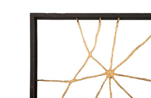Phillips Collection Mesh Iron Wall Sculpture Large Abstract Patinated Metal Art for Modern Interiors TH78371