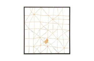 Phillips Collection Mesh Iron Wall Sculpture Large Abstract Patinated Metal Art for Modern Interiors TH78371