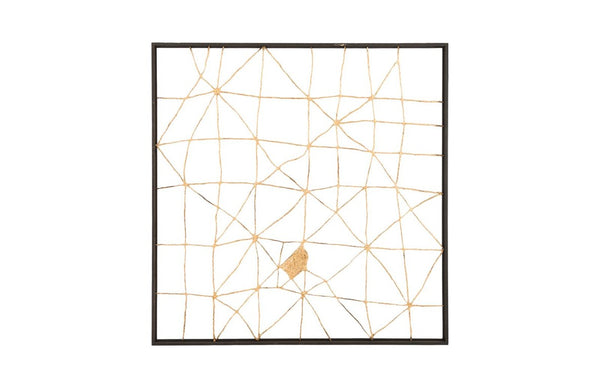 Phillips Collection Mesh Iron Wall Sculpture Large Abstract Patinated Metal Art for Modern Interiors TH78371