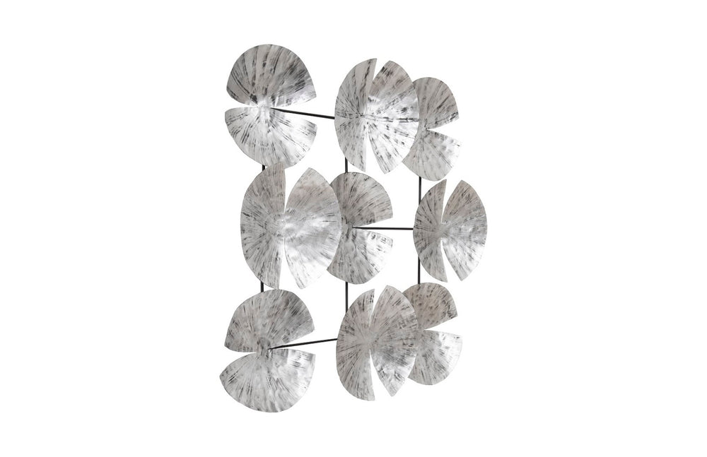 Phillips Collection Ginkgo Leaf Wall Art – Sculptural Silver Discs with Modern Organic Elegance for Any Space Decor TH78934