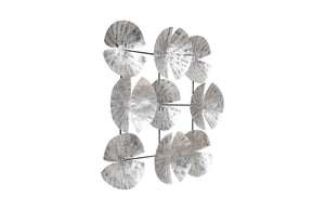 Phillips Collection Ginkgo Leaf Wall Art – Sculptural Silver Discs with Modern Organic Elegance for Any Space Decor TH78934