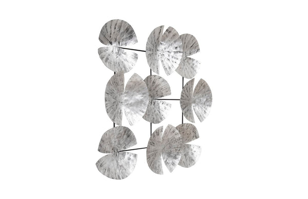 Phillips Collection Ginkgo Leaf Wall Art – Sculptural Silver Discs with Modern Organic Elegance for Any Space Decor TH78934
