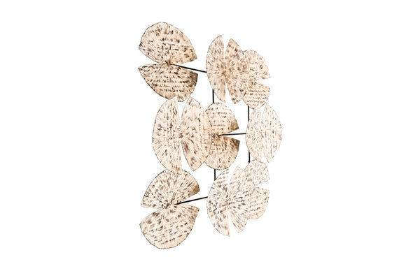 Phillips Collection Ginkgo Leaf Wall Art – Sculptural Silver Discs with Modern Organic Elegance for Any Space Decor TH78934