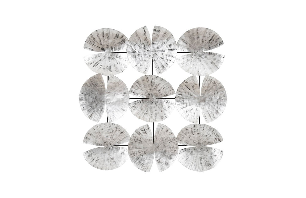 Phillips Collection Ginkgo Leaf Wall Art – Sculptural Silver Discs with Modern Organic Elegance for Any Space Decor TH78934