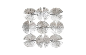 Phillips Collection Ginkgo Leaf Wall Art – Sculptural Silver Discs with Modern Organic Elegance for Any Space Decor TH78934