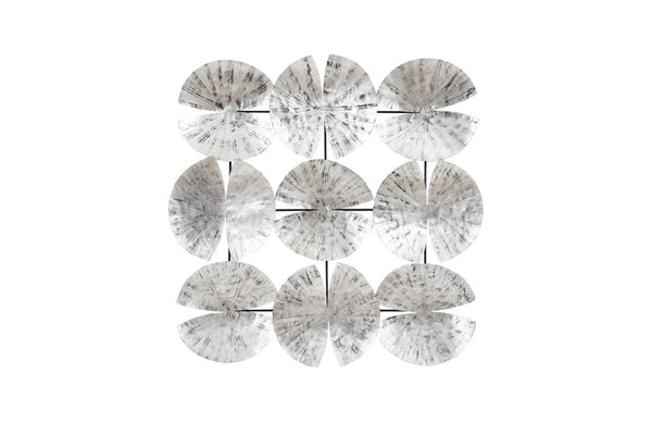 Phillips Collection Ginkgo Leaf Wall Art – Sculptural Silver Discs with Modern Organic Elegance for Any Space Decor TH78934