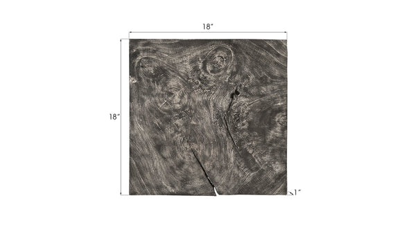 Phillips Collection Freeform Wall Tile - Unique Chamcha Wood Art Piece, Perfect For Modern Organic Décor Solutions Gray,Brown Wood ,Chamcha Wood Th82455