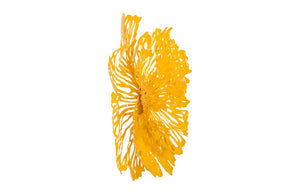 Phillips Collection Flower Wall Art Sculpture - Intricate Filigree Design for Modern Organic Home Decor, 18 Inches Small, Dandelion, Metal TH83077