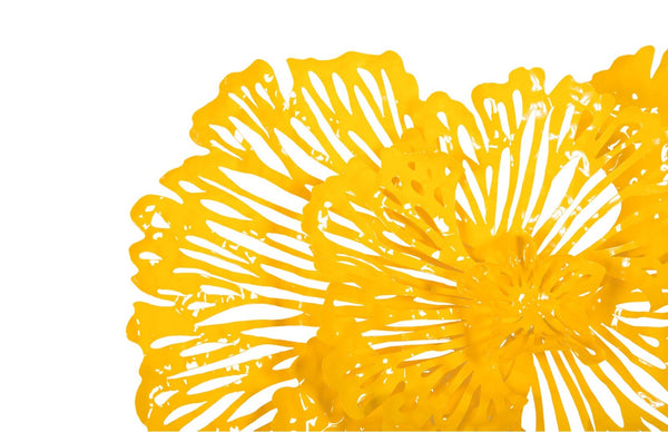 Phillips Collection Flower Wall Art Sculpture - Intricate Filigree Design for Modern Organic Home Decor, 18 Inches Small, Dandelion, Metal TH83077
