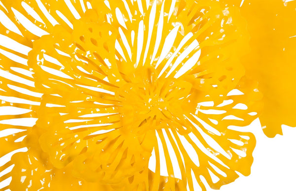 Phillips Collection Flower Wall Art Sculpture - Intricate Filigree Design for Modern Organic Home Decor, 18 Inches Small, Dandelion, Metal TH83077