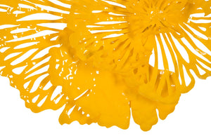 Phillips Collection Flower Wall Art Sculpture - Intricate Filigree Design for Modern Organic Home Decor, 18 Inches Small, Dandelion, Metal TH83077