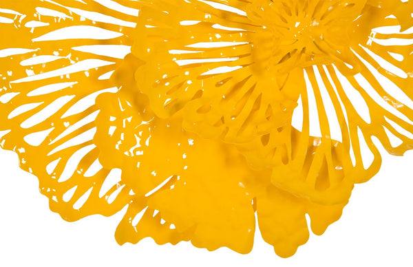 Phillips Collection Flower Wall Art Sculpture - Intricate Filigree Design for Modern Organic Home Decor, 18 Inches Small, Dandelion, Metal TH83077