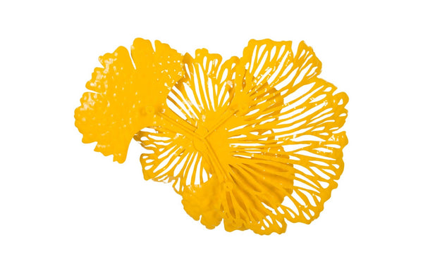 Phillips Collection Flower Wall Art Sculpture - Intricate Filigree Design for Modern Organic Home Decor, 18 Inches Small, Dandelion, Metal TH83077