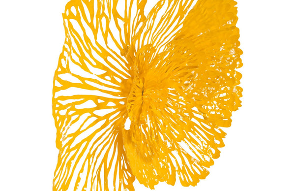 Phillips Collection Flower Wall Art Sculpture - Intricate Filigree Design for Modern Organic Home Decor, 18 Inches Medium, Dandelion, Metal TH83078