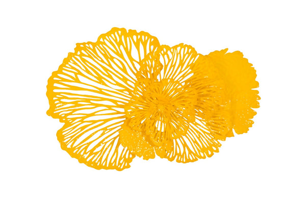 Phillips Collection Flower Wall Art Sculpture - Intricate Filigree Design for Modern Organic Home Decor, 18 Inches Medium, Dandelion, Metal TH83078