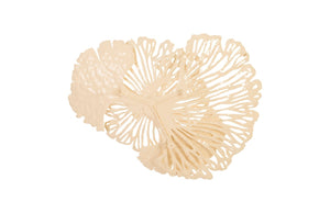 Phillips Collection Flower Wall Art Sculpture - Intricate Filigree Design for Modern Organic Home Decor, 18 Inches Small, Ivory, Metal TH83083