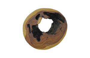 Phillips Collection Chamcha Wood Side Table with Burnt Edge Finish - Organic Modern Accent Piece for Any Room TH84093