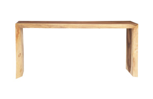 Phillips Collection Waterfall Console Table – Modern Organic Design in Solid Chamcha Wood for Your Elegant Living Space Natural TH84104