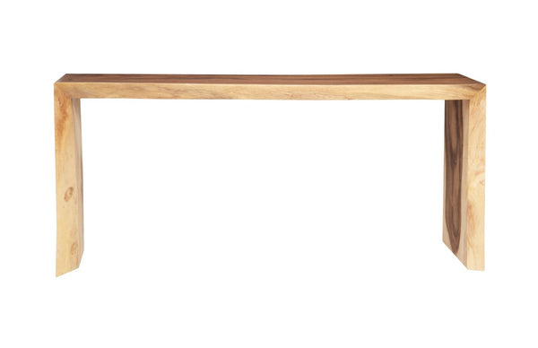 Phillips Collection Waterfall Console Table – Modern Organic Design in Solid Chamcha Wood for Your Elegant Living Space Natural TH84104