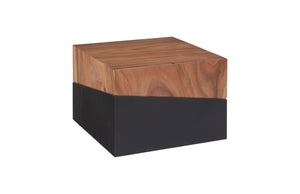 Phillips Collection Geometry Small Coffee Table - Modern Organic Design with Warm Wood and Sculptural Elegance for Living Spaces Natural TH84126