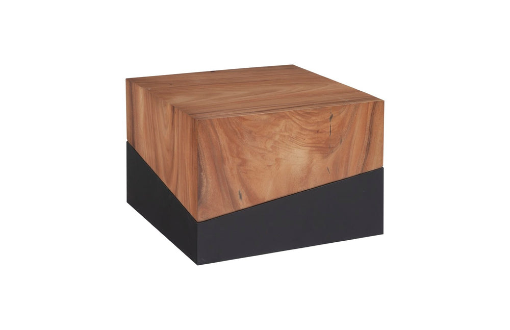 Phillips Collection Geometry Small Coffee Table - Modern Organic Design with Warm Wood and Sculptural Elegance for Living Spaces Natural TH84126
