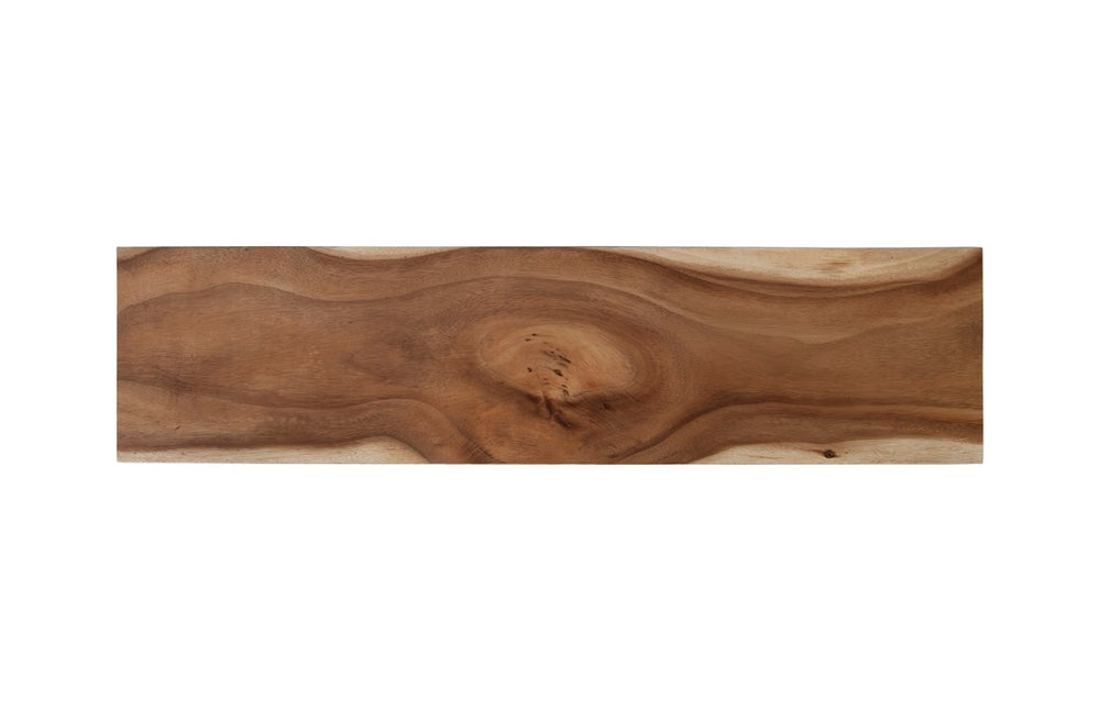 Phillips Collection Geometry Console Table - Modern Organic Design with Black Accents and Natural Woodgrain for Any Space TH85206