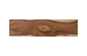 Phillips Collection Geometry Console Table - Modern Organic Design with Black Accents and Natural Woodgrain for Any Space TH85206